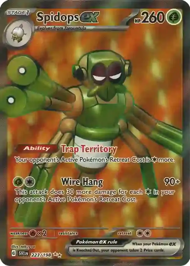 PokeDATA - Check current Pokemon card values for Spidops ex 223!